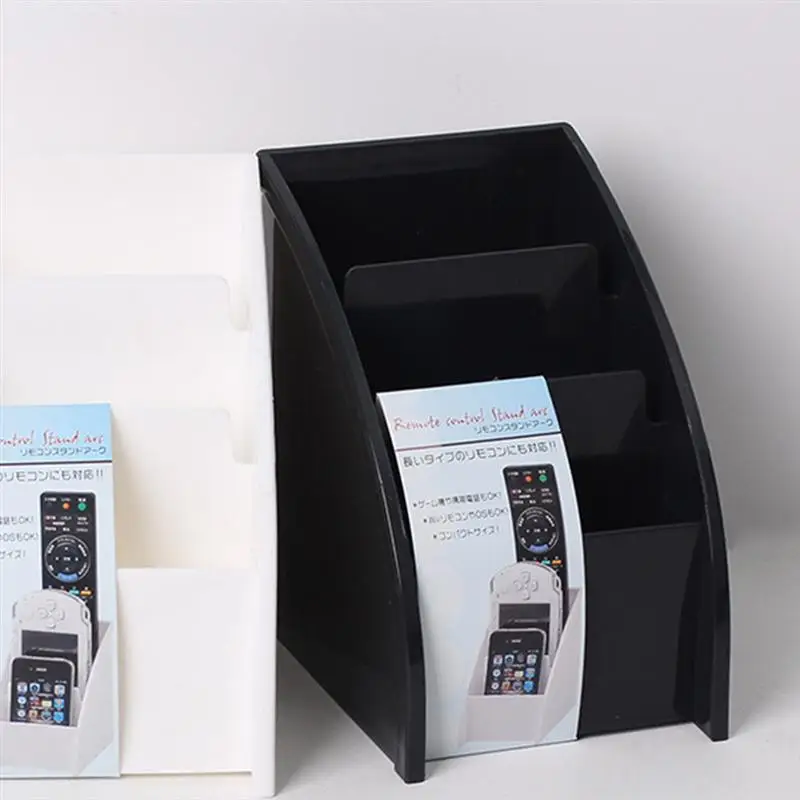 Remote Holder Organizer Table Storage Control Box Bedside Stationary Nightstand Accessories Controller Case Desktop For