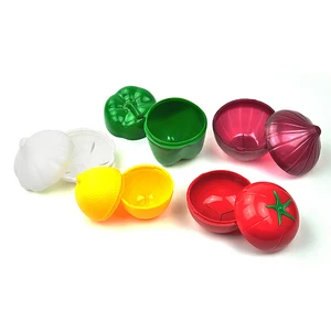 Leeseph food savers storage container, keeper avocado, onion, lemon, pepper, tomatoes, garlic, gadget creative kitchen refrigerator 10 Main Sales Garlic door - №7