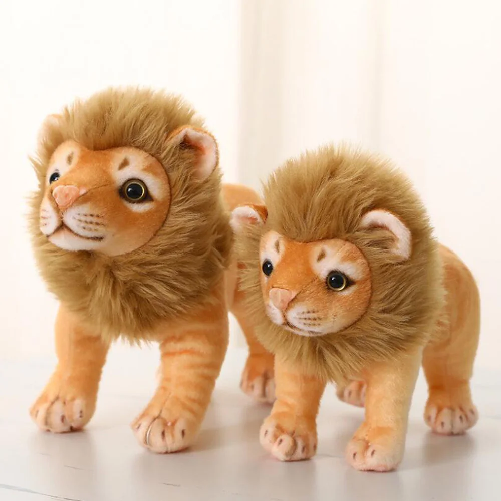 

New Sitting Simulation Animal Standing Lion Children Birthday Christmas Gift Stuffed Plush Toys