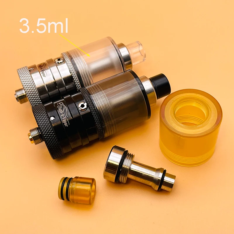 Dsx flash e vapor v4.5s + rta 23mm substituição do tanque 2.5ml 3.5ml rta vape acessórios com flash-e-vapor v4.5s + rta base deck