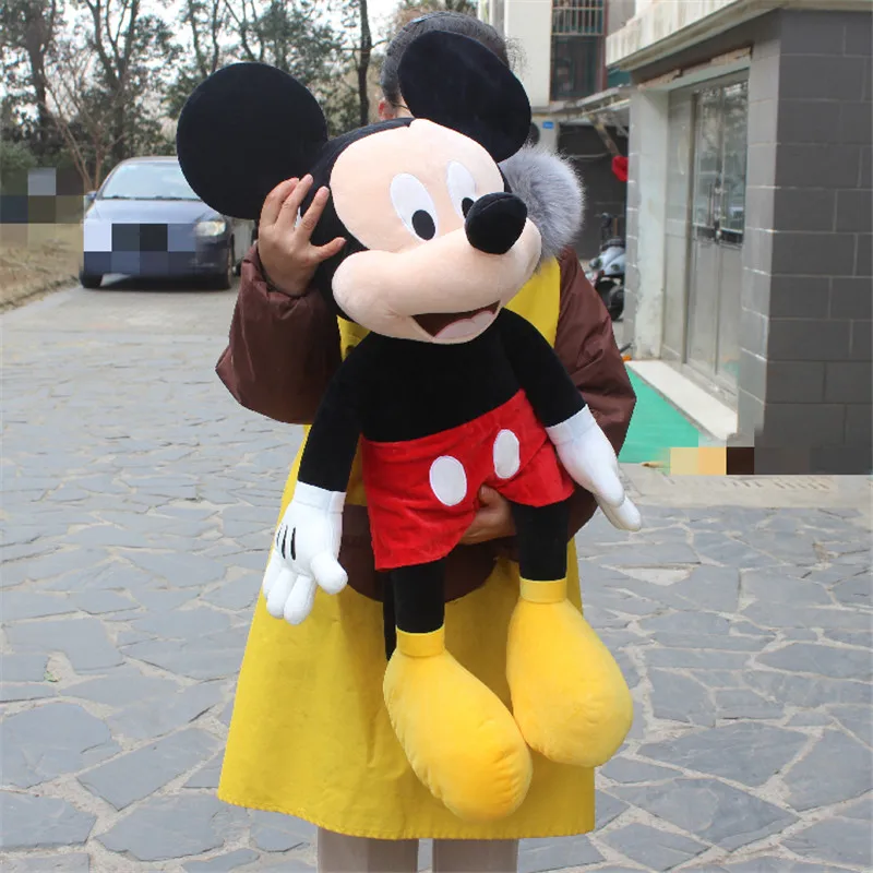 1piece 80cm Disney giant hugged mickey mouse minnie mouse plush soft doll mickey mouse stuffed toys gift for kids birthday gift