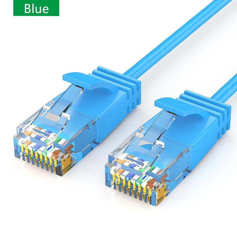 RJ45 kabel internetowy Cat6 kabel Ethernet RJ45 UTP przewód sieciowy Cat6a Lan krótki kabel 0.5m 1m 2m 3m 5m czarny biały niebieski