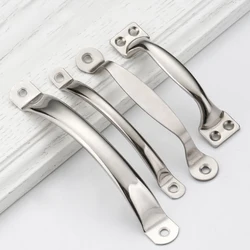 2 Pcs Big Home Goods Modern Minimalist Door Handle Stainless Steel Decorative Furniture Cabinet Bathroom Drawer Flush Handles