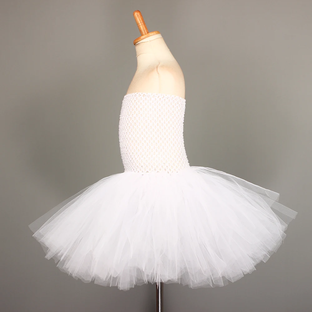 White Bunny Rabbit Tutu Dress Kids Pet Birthday Outfit Halloween Costume Baby Girls Animal Dresses Tail Bow Set Easter Vestidos - view 5