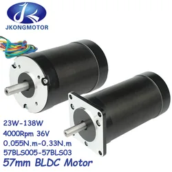 1PCS 57mm 36V 180W Brushless DC Motor BLDC 3 Phase 0.055Nm 0.11Nm 0.22Nm 0.33Nm 4000RPM 36V BLDC Motor For 3D printer DIY Design