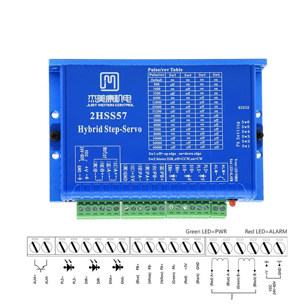 Nema23 57J1880EC-1000 Vòng Kín Động Cơ Bước + 2HSS57 Kỹ Thuật Số Ổ 2.0N. M.