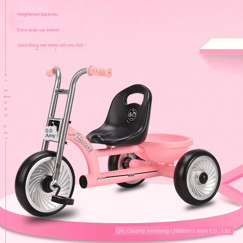 Luxury 2 In 1 Baby Stroller Tricycle Kids Bicycle Trike 1-6Y baby bike Three-Wheeled Bicycle Multi-Function Trolley