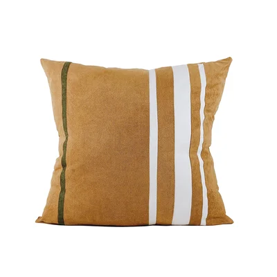 2022 Cushion Cover Decorative Pillow Case Modern Simple Industry Style Patchwork Geometric Soft Brush Coussin Artistic Decor