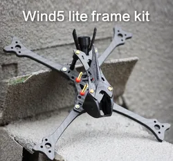 HGLRC Wind5 Lite True-X 208mm Carbon Fiber FPV Frame Kits 5mm Arm for RC FPV Racing Freestyle 5inch Drones DIY Parts