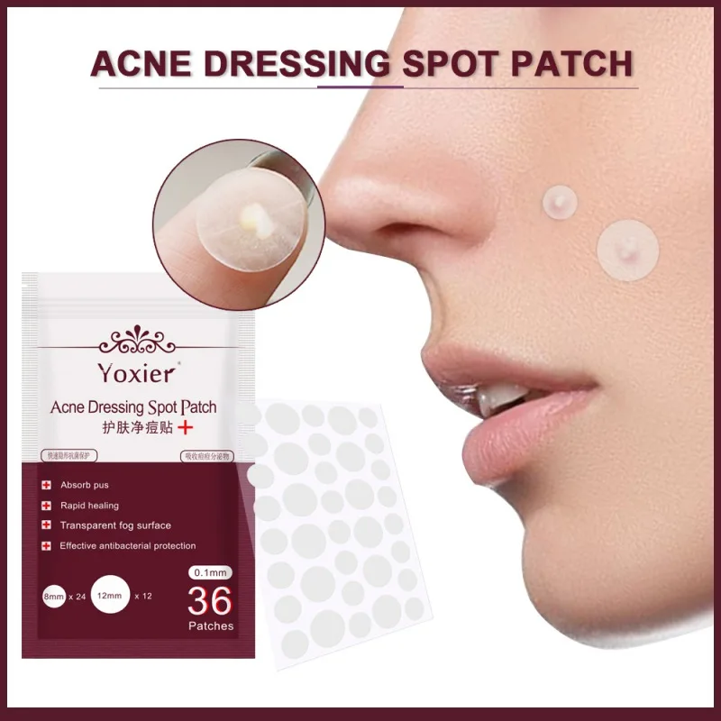 

36pcs Invisible Pimple Remover Anti-Acne Gel Patch Acne Dressing Spot Patches Skin Care Blemish Treatment Acne Stickers