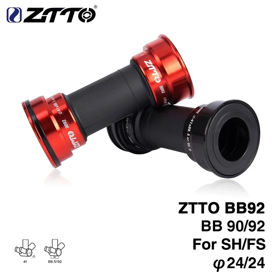 ZTTO BB92 MTB Press Fit Bottom Bracket 41mm Road Bike PF92 BB86