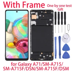 A71 ЖК-дисплей для Galaxy A71/SM-A715F/DS,SM-A715F/DSN (Global);SM-A715F/DSM ЖК-дисплей и рамка сенсорный экран дигитайзер