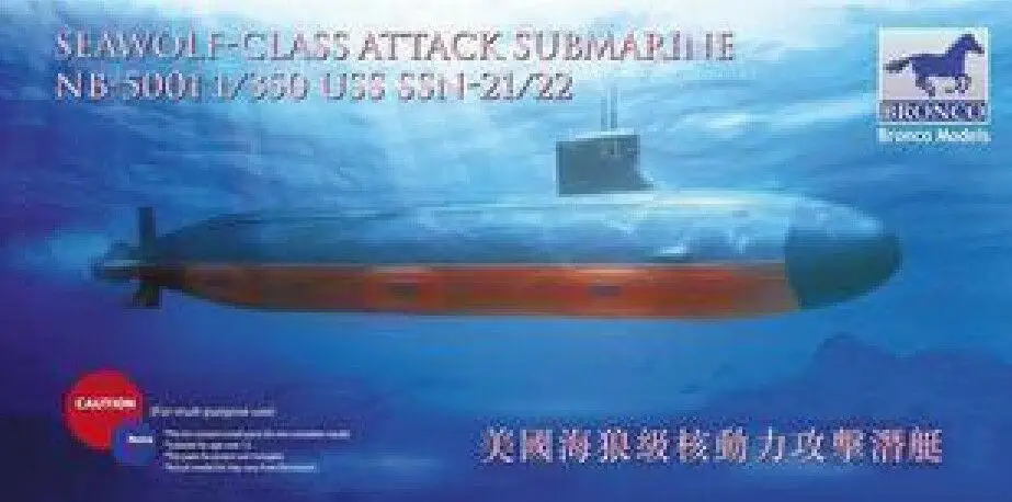 

Bronco NB5001 1/350 USS SSN-21/22 Sea-Wolf Attack Submarine