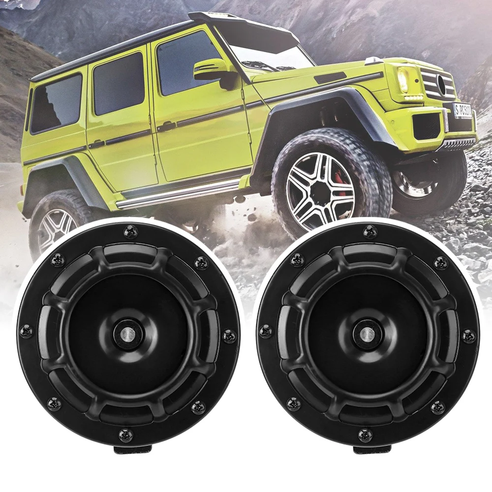 Universal Grille Horn Electricity Horn Car Horn Super Loud 12V 115DB 1Pair Car Motorcycle Modification New Cool Color Scheme