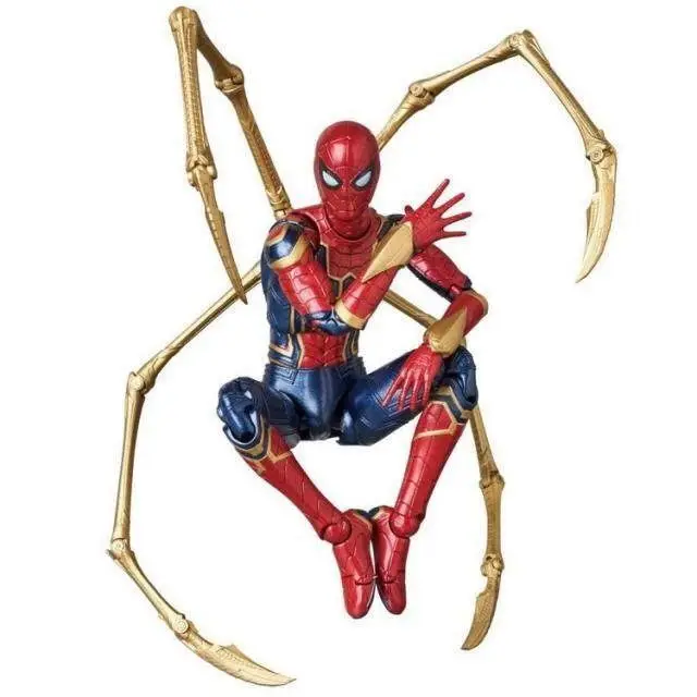 Marvel Iron Spider Mafex 081 PVC Joints Movable Figure Model Toys 14cm