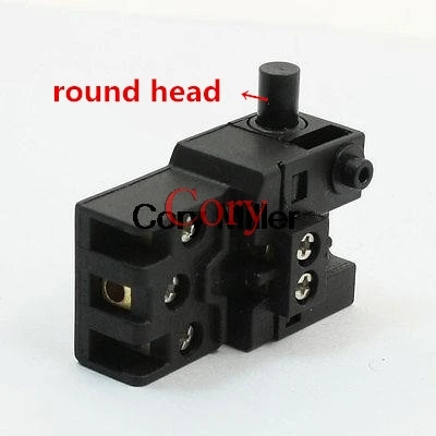 1Pc for Makita 1040 12A 250V AC 18A 125V AC SPDT Trigger Switch Black Round Handle