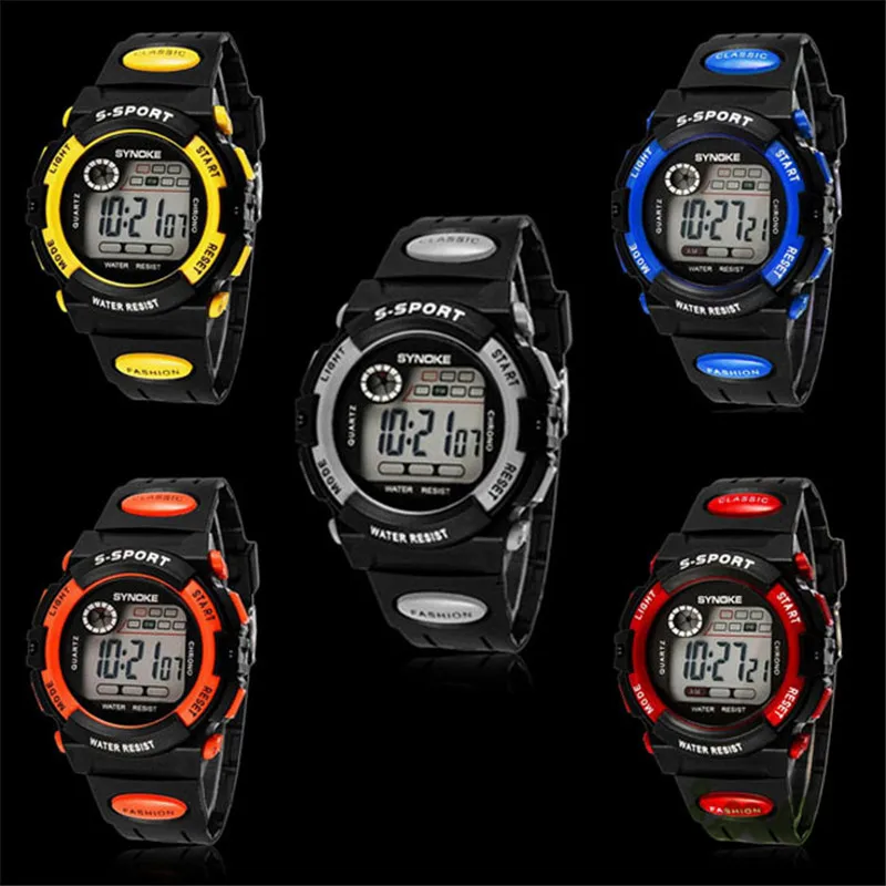 Synoke Watch Men Led Digital Watches Multifunctional Electronic Wristwatches Men Fashion Sport Watch Cheap Price Dropshipping