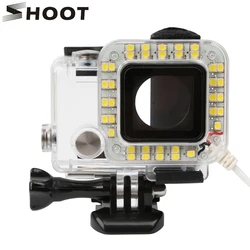 USB Lens Ring LED Flash Light Shooting Night for Go Pro Gopro Hero 4 3+ Black Silver 3 Action Camera Case Frame Accessories