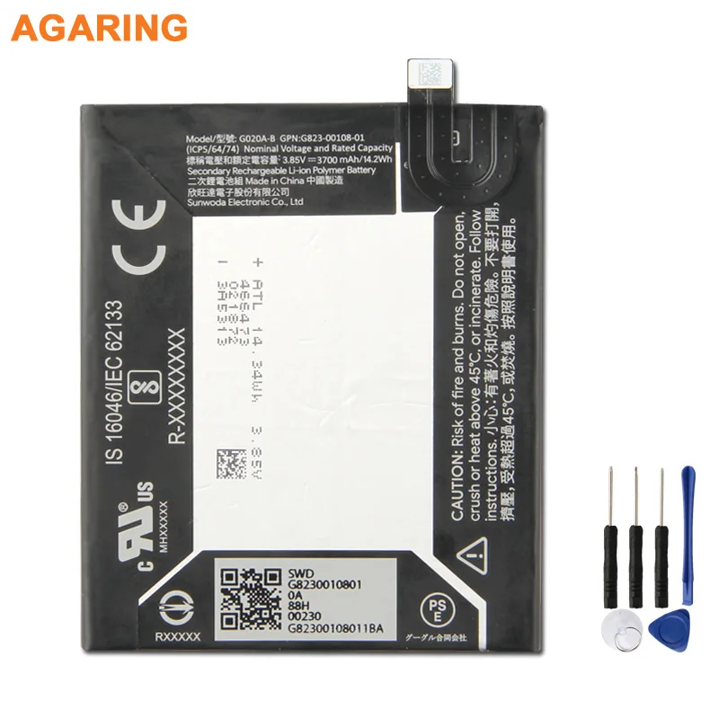 Original Replacement Battery G020A-B For Google pixel 3A XL Phone Batteries 3700mAh