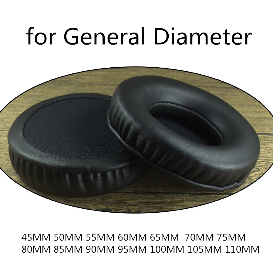 Miękkie PU Earpad 45MM do 110MM piankowe gąbki słuchawek 100mm 70mm 90 poduszki dla Sony dla AKG dla Sennheiser dla ATH dla Philips słuchawki