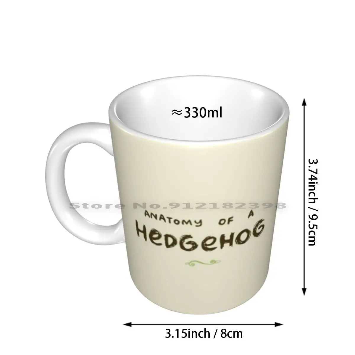 Anatomy Of A Hedgehog Ceramic Mugs Coffee Cups Milk Tea Mug Anatomy Hedgehog Hedge Hog Hedgepig Pig Spikes Spines Quill British