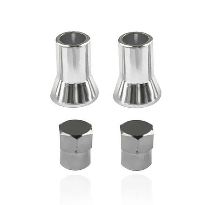 4pcs TR413 Chrome Car Truck Tire Wheel Tyre Valve Stem Hex Caps with Sleeve Covers Car Tire Wheel Accessories Universal Products