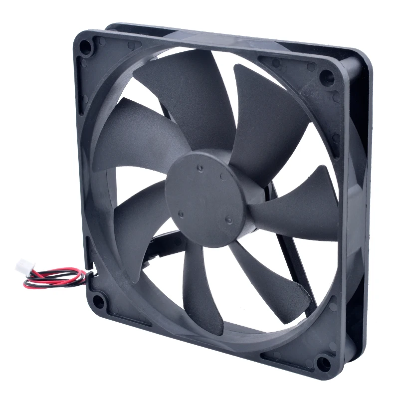 ACP14025 Ventilador Adequado para PC Case, fonte de alimentação, Router Inverter, 14cm, 140mm, 140x140x25mm, DC 5V, 12V, 24V, 2Pin