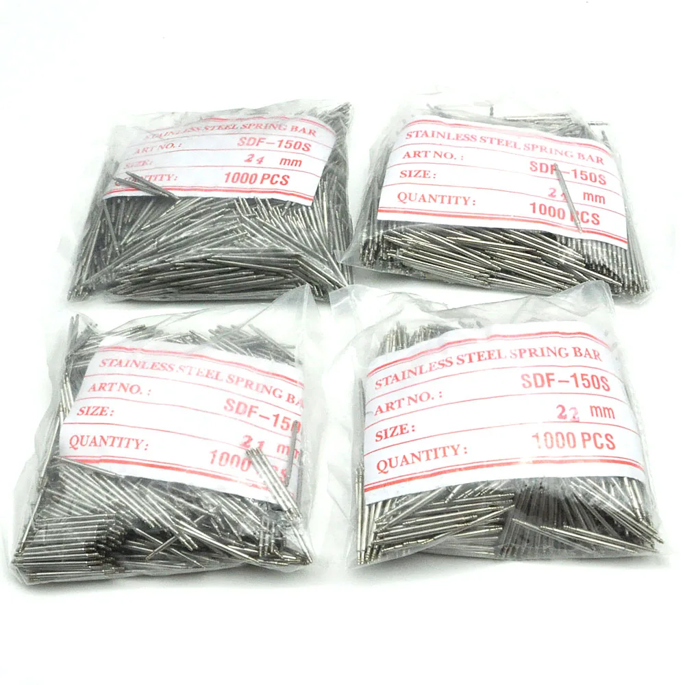 Wholesale 1000pcs/Bag SDF-150S 10mm~30mm Watchband Link Pins Watch Strap Link Bars Stainless Steel Spring Bar