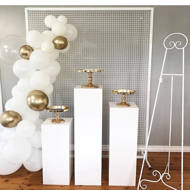 

Rectangle plinth Event column white pedestal display wedding flower stand for Events marriage party wedding decoration yudao282