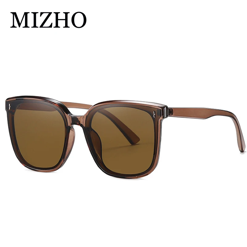 

MIZHO Brown Fashion Korea Oversized Sunglasses Women Square Brand Designer Shades UV400 Vintage Glasses