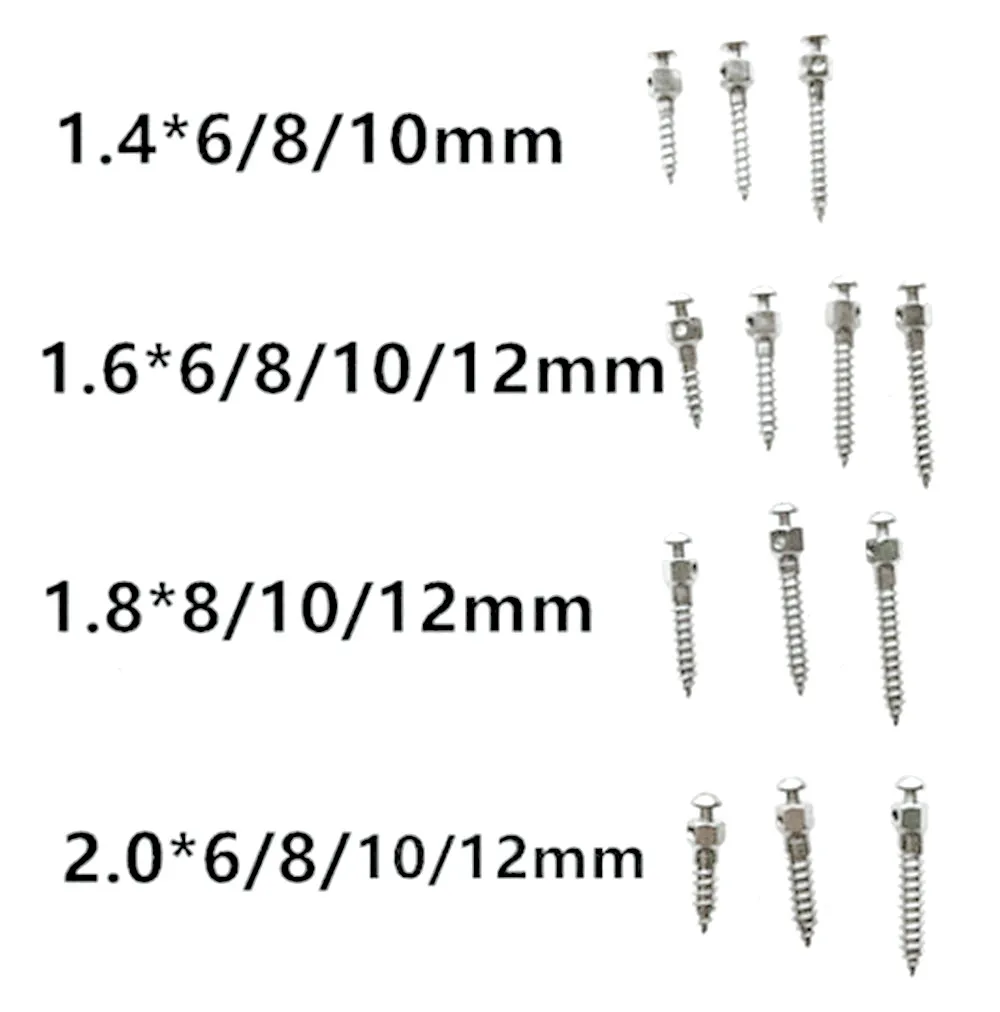 Kit De Micro-implants Orthodontiques En Titane - Diamètres 1.4, 1.6, 1.8, 2.0 Mm - Neuf Pour Dentisterie