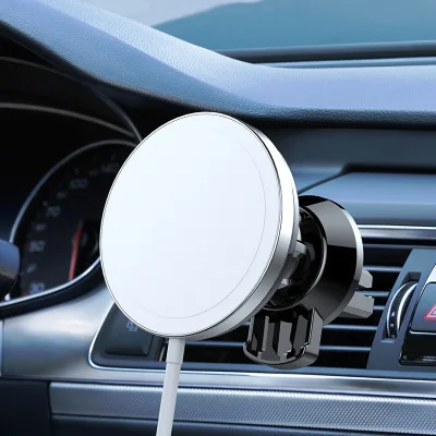 3PCS Magnetic Car Wireless Charger Holder Stand For IPhone 12 Magsafing Universal Charger Holder In Car GPS Holder Phone Parts