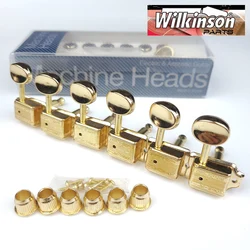 Wilkinson Vintage Golden Tuners Electric Guitar Machine Heads Tuners For ST & TL Guitar OR Similar WJ-55 Gold Tuning Pegs