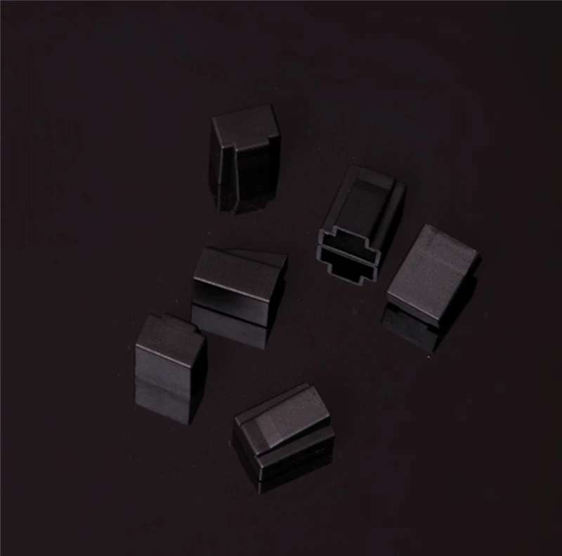 200pcs RJ45 dust cap for RJ45 module plug for CAT5E CAT6E silicone protective cover network black transparent free shipping