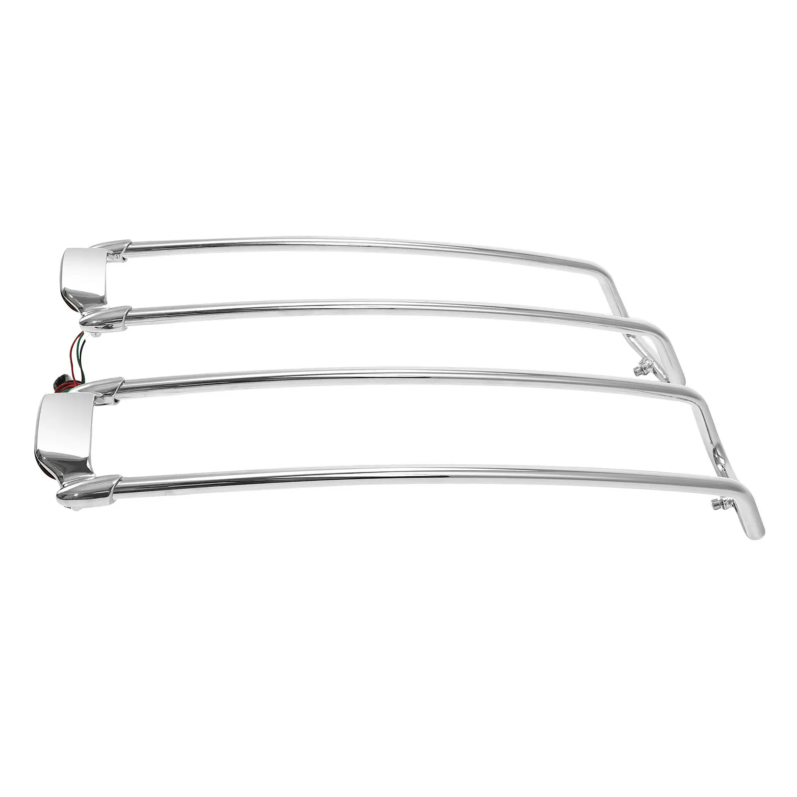Bagażniki na sakwy motocyklowe z osłoną, relingiem górnym i oświetleniem do Harley Touring Road King Electra Glide Street Glide 1994-2013 2012 11 — zdjęcie 6