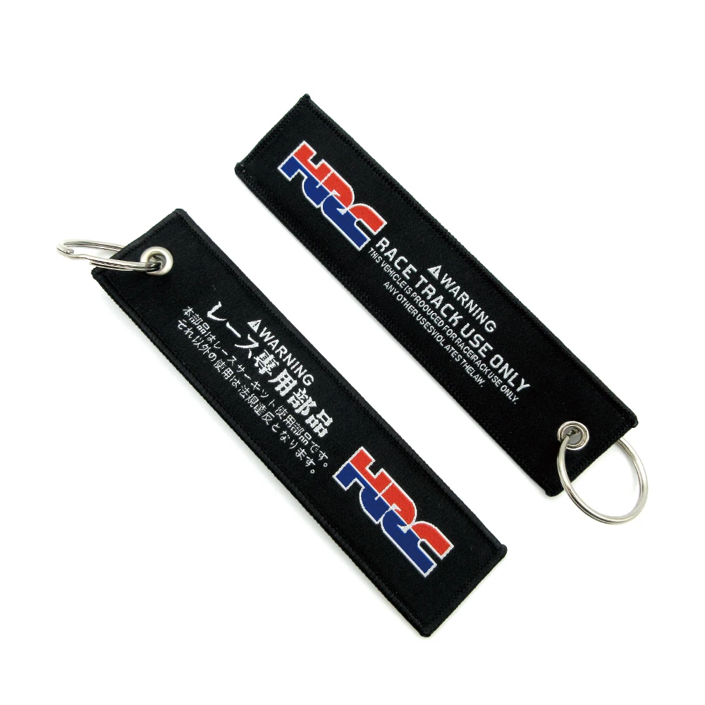 Motorcycle Embroidered Badge Keyrings Key Holder Chain Collection Keychain For Honda HRC CBR1000RR CBR600RR CBR500R CBR300R 250R