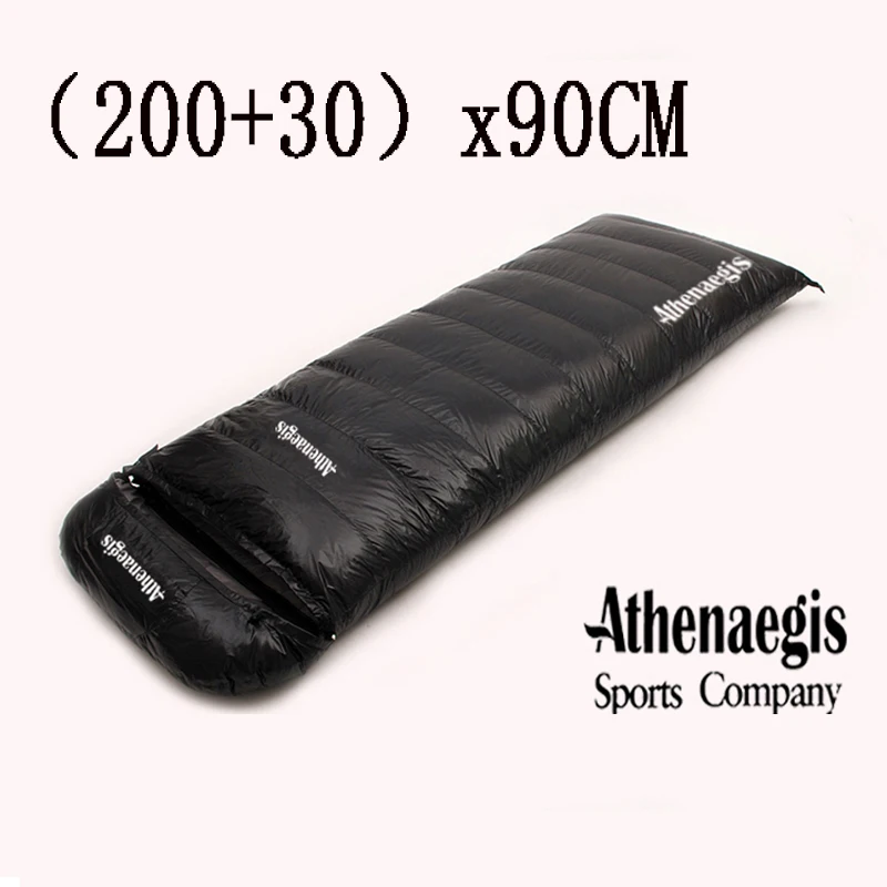 

Ultralarge Sleeping Bag (200+30)*90CM White Goose Down 2200g/2500g/2800g/3000g Filling Envelope Winter Warm Saco De Dormir