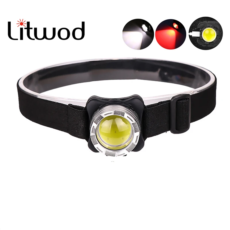 88000LM Powerful Built-in Battery COB LED Powerful Headlamp USB Rechargeable Headlight Waterproof Lamp Aluminum Camping Lighting