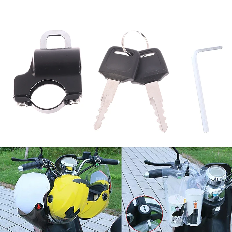 Setang Kunci Helm Universal Sepeda Motor 22-26Mm Pengiriman Drop Sepeda Motor Keamanan Anti Maling