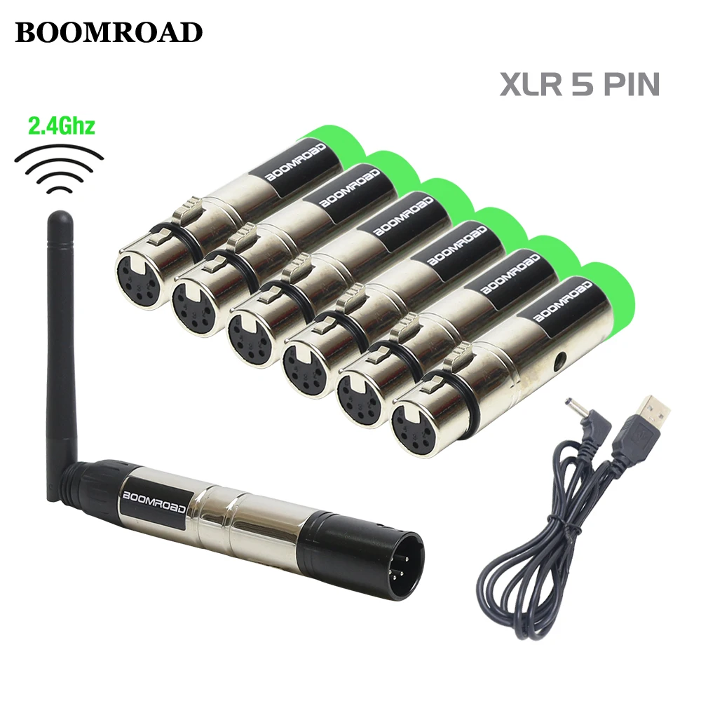 5Pin Wireless ISM Transmitter Receiver Dmx 512 USB Cable DJ Controller Dmx Light Control Party Lights Stage Lighting Effect