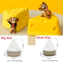 2 Sizes Cheese Design Silicone Mousse Mold DIY Decoration Chocolate Sugarcraft Polymer Clay Crafts 3D Mould Kitchen Tools