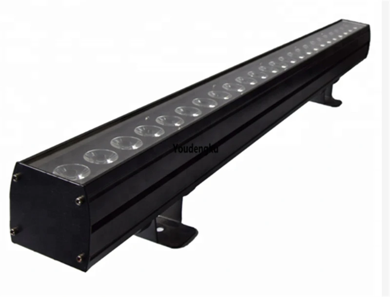 2pcs 24x10W RGBW Indoor Stage LED Wall Wash Light Bar rgbw 4in1 indoor led wall washer light