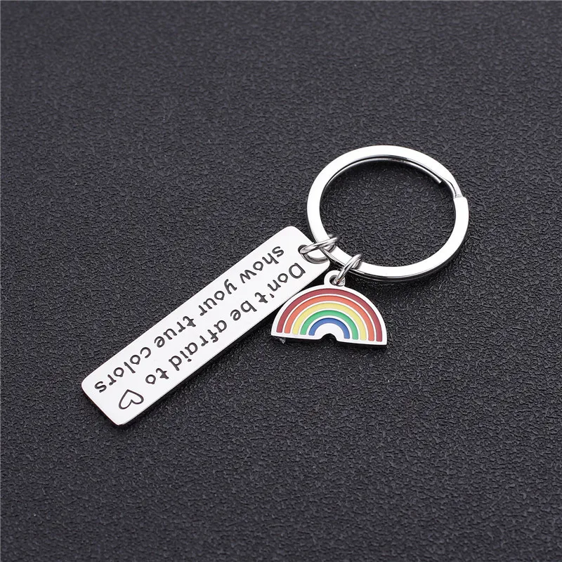 Gay Pride Gift LGBT Keychain Rainbow Pride Keychain Lesbian Pride Keyring