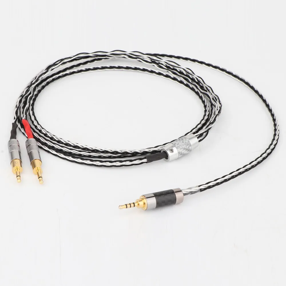 

Preffair 1Pieces 2.5/3.5/4.4mm Balanced 8core Silver Plated Headphone Upgrade Cable for HD700 HD 700 M1060 M1060c Earphone