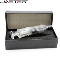 JASTER Doctor Syringe  With Box  Flash Drive Pendrive 4GB 8GB 16GB 32GB 64GB 128GB USB 2.0 Pen Drive U Disk Memory Stick gift