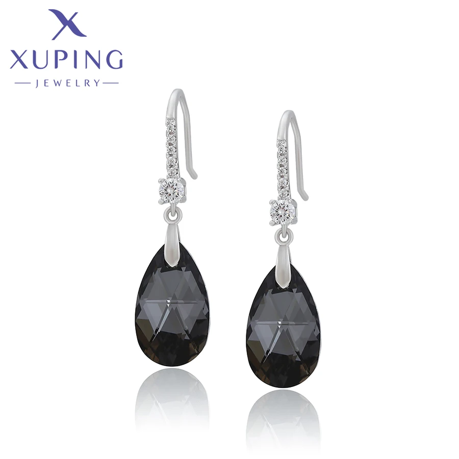 Xuping Jewelry Fashion Women Heart Shaped Crystal Earring of Popular Europen Design A00621613