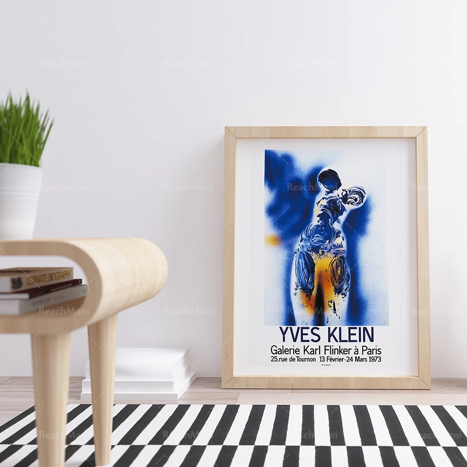 Yves Klein 1973 Exhibition Poster | Vintage Art Exhibition Poster