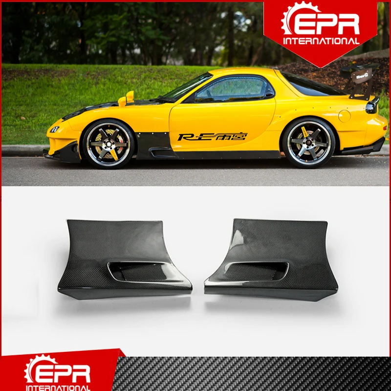 

For Mazda RX7 FD3S Carbon Fiber RE-GT Kit (Front wing lower vents add on) RX7 FD3S Side Skirt Canard Trim Carbon Side Vents Part