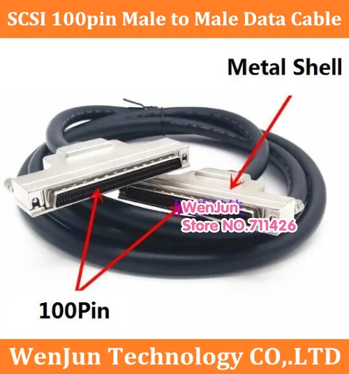 High Quality SCSI Advantech PCI-1753 HPCN100 100 Pin Male to Male Connector Cable SCSI HPCN100p Data Cable