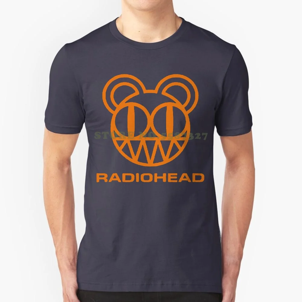 New Radiohead Bear Rock Band Logo Men's Black T Shirt Size S-3xl Short Sleeve S 100% Cotton